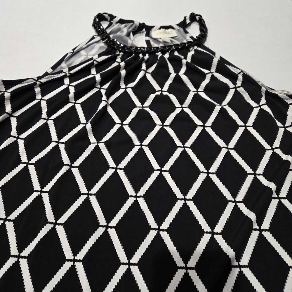 Black,white,red Summer Sun Dress, Coverup Size Medium Prelude Brand - Picture 7 of 12